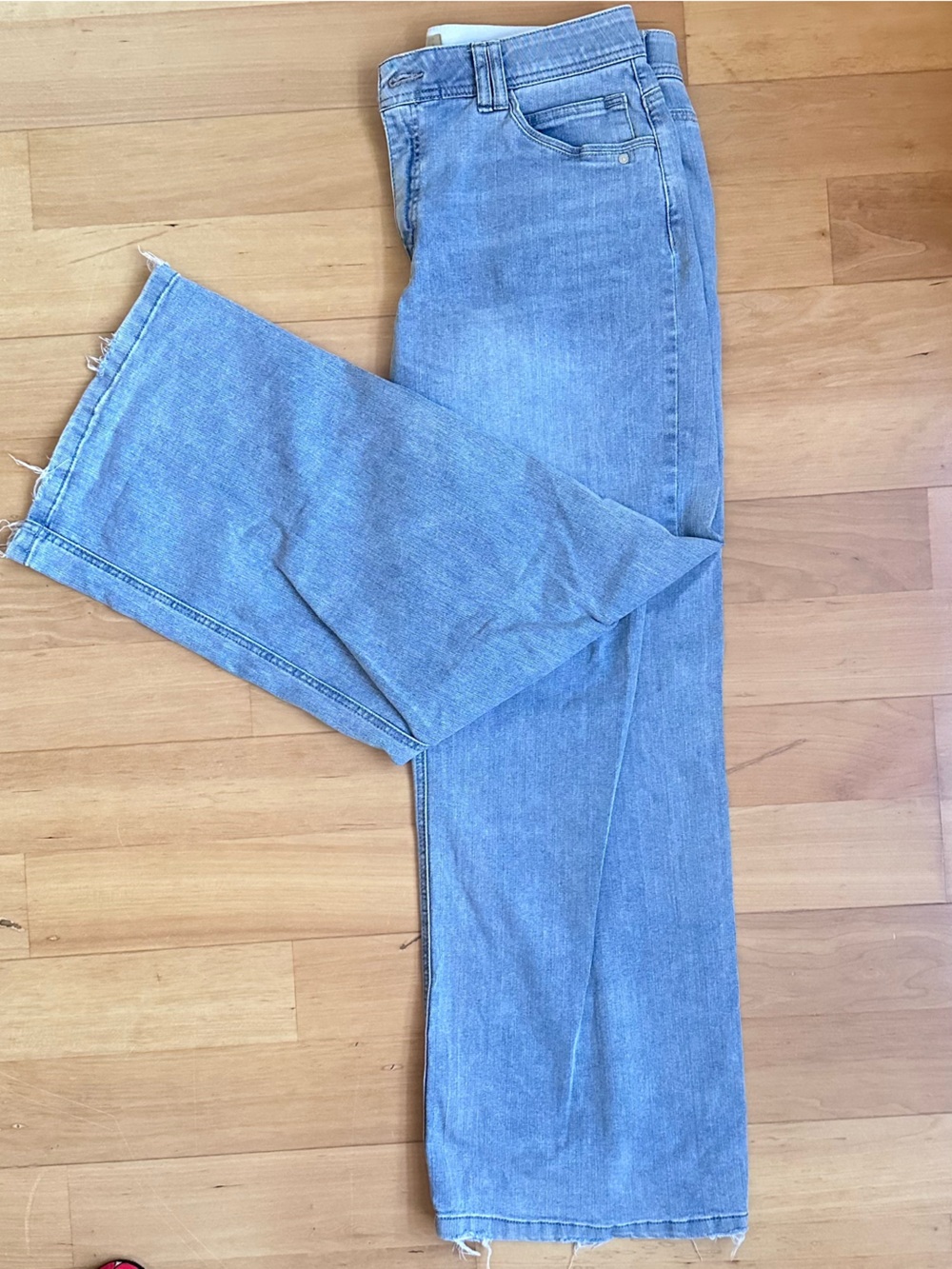 Democracy Light Wash Wide Leg Flare Jeans